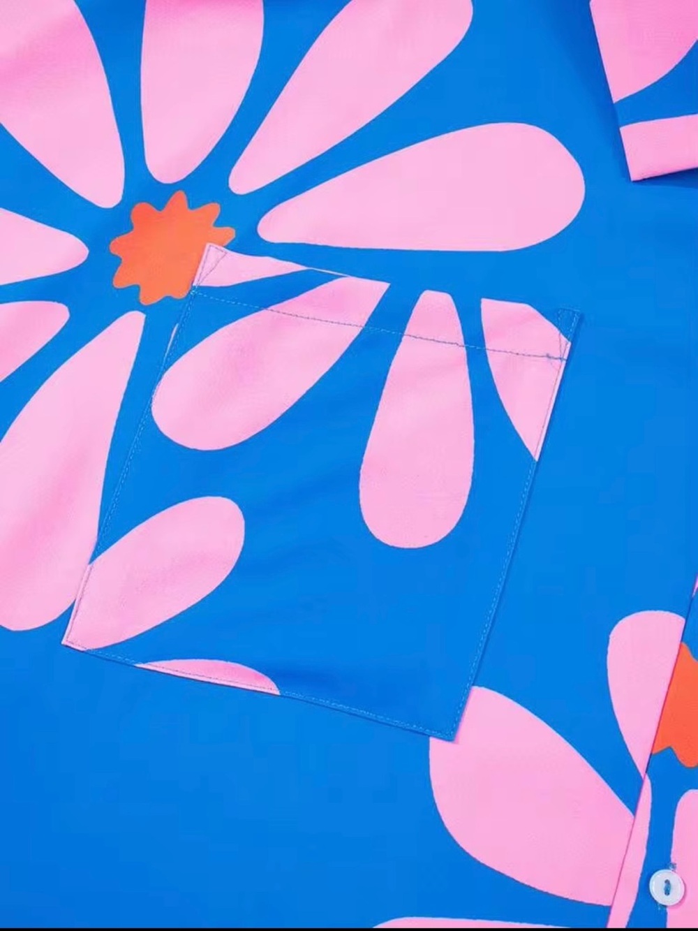NEW Blue “Flower Power” Romper/Shorts with Pink Daisies - Picture 10 of 16